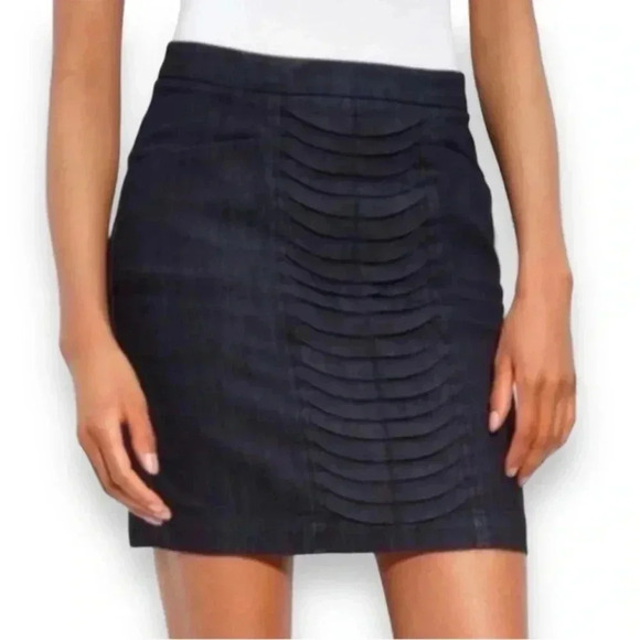 Anthro Leifsdottir jean mini skirt - Picture 2 of 8